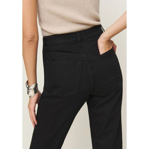 Reformation Cynthia High Rise Straight Jeans Seattle Wash Size 28 - Picture 3 of 10